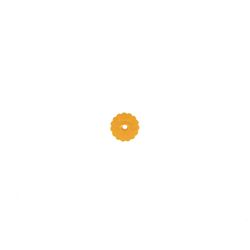 Wooster 2 in. W Yellow Polypropylene Roller Gauge