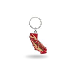 Rico NFL San Francisco 49ers State Shape Keychain 1 pc