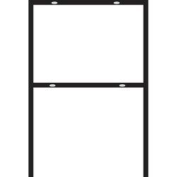 HILLMAN English Black Blank Sign Frame 24 in. H X 18 in. W