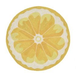 Liora Manne Frontporch 3 ft. W X 3 ft. L Yellow Novelty Polyester Accent Rug