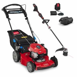 Toro SmartStow 21465 22 in 150 cc Gas Self-Propelled Lawn Mower with 60V String Trimmer Kit