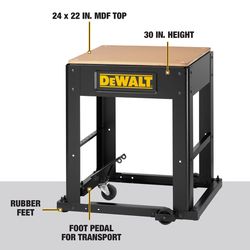 DEWALT 24 in. L X 30 in. H X 22 in. W Stand Black