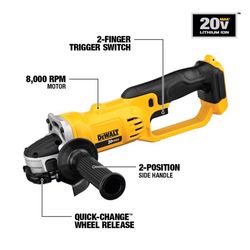 DEWALT 20V MAX Cordless 4-1/2 to 5 in. Grinder Tool Only