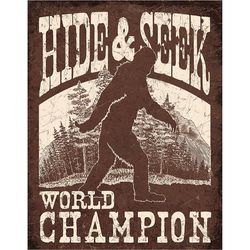 Desperate Enterprises Big Foot - Hide & Seek Sign Tin 1 pk
