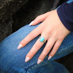 Montana Silversmiths Women's Uncovered Beauty Turquoise Blue/Silver Ring Water Resistant