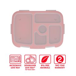 Bentgo 2.25 cups Multicolored Tray and Cover 1 pk