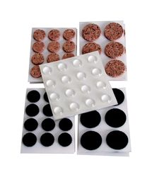 Shepherd Hardware Multiple Self Adhesive Protective Pad Assorted Round 1 in. W 88 pk