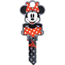 HILLMAN Disney Minnie Mouse House/Padlock Universal Key Blank Double