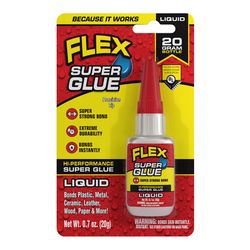Flex Seal Family of Products Flex Super Glue High Strength Clear Super Glue 20 gm