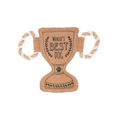 Pavilion Pavilion's Pets For Dog Blown/Gold Cotton Award Squeak Dog Toy 11.25 1 pk