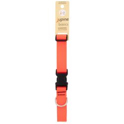 LupinePet Basic Solids Blaze Orange Blaze Orange Nylon Dog Adjustable Collar