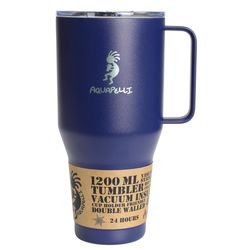 Aquapelli 40 oz Blueprint Blue BPA Free Solid Vacuum Insulated Tumbler