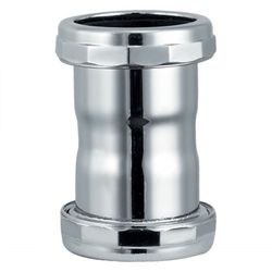 PlumbCraft 1-1/2 in. D Brass Coupling