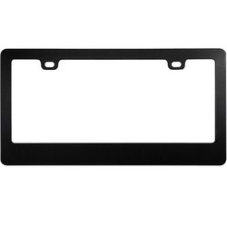 Custom Accessories Black Metal License Plate Frame