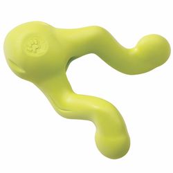 West Paw Zogoflex For Dog Green Plastic Tizzi Tug Dog Treat Toy/Dispenser Large 1 pk