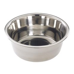 Spot Mirror Finish Silver Dish Stainless Steel 1 qt Pet Bowl For Dogs