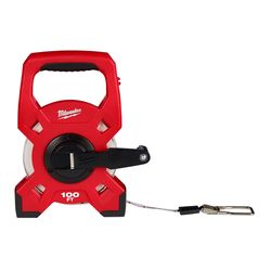 Milwaukee 7.09 in. L X 2.01 in. W Open Reel Fiberglass Long Tape Measure 1 pk