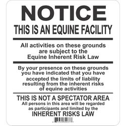 Signs Up English White Warning Sign 11.5 in. H X 12.75 in. W