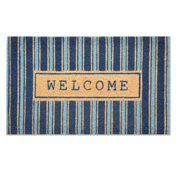 First Concept 18 in. W X 30 in. L Multi-Color Coir Door Mat