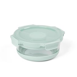Progressive SnapLock 5.8 cups Clear/Mint Food Storage Container Set 1 pk