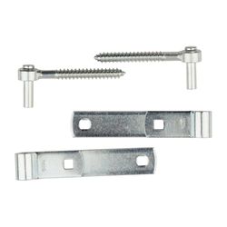 National Hardware 1-1/4 in. W X 6-1/4 in. L Zinc Plated Steel Strap Hinge 2 pk