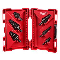 Milwaukee Assorted Black Oxide Step Drill Bit Set 3-Flat Shank 6 pc