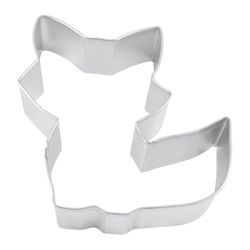 R&M International Corp 3 in. W X 4 in. L Cute Fox Cookie Cutter Silver 1 pc