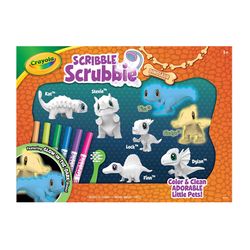 Crayola Scribble Scrubbie Dinosaur Glow Assorted 18 pc