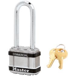 Master Lock Magnum 5 in. H X 2.2 in. W X 1.3 in. L Steel 4-Pin Cylinder Weather-Resistant Padlock