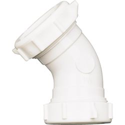 Ace 1-1/2 in. Slip in. X 1-1/2 in. D Slip Plastic 45 Degree Elbow 1 pk
