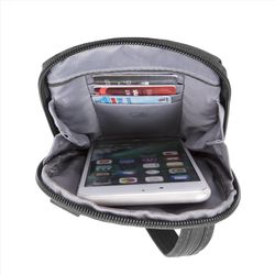 Travelon Small Polyester Gray Crossbody Bag