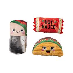 Pet Shop by Fringe Studio For Dog Assorted Plush I Got the Hots for You Dog Toy 1 pk