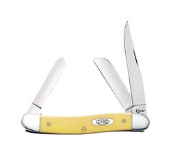 Case Stockman Yellow Chrome Vanadium 3-4 in. Pocket Knife