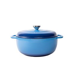 Lodge Logic Cast Iron Dutch Oven 10.5 in. 6 qt Blue