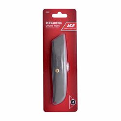 Ace 5.5 in. Sliding Utility Knife Black 1 pk