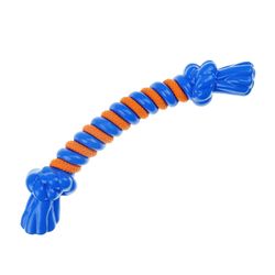 Boss Pet Infinity For Dog Blue TPR Rope Bone Dog Tug Toy Large 1 pk