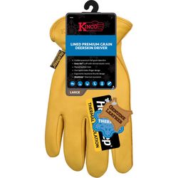 Kinco Men's Indoor/Outdoor Driver Gloves Gold L 1 pair