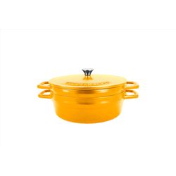 All American 1930 Cast Aluminum Dutch Oven 7.75 qt Yellow