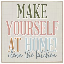 Sincere Surrounding Make Yourself Home Magnet Wood/MDF 1 pk