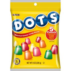 Tootsie Roll Dots Assorted Gummy Candy 8 oz
