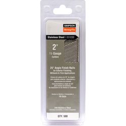 Simpson Strong-Tie 2 in. L X 15 Ga. Angled Strip Coated Nails 33 deg 500 pk