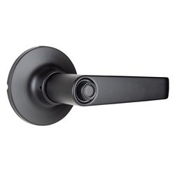 Brinks Commercial Matte Black Entry Lever 2 in.