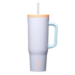 Corkcicle Cruiser 40 oz Multicolored BPA Free Rollerskate Date Insulated Straw Tumbler