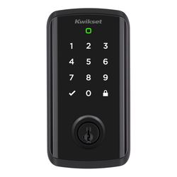 Kwikset Matte Black Metal Wi-Fi Deadbolt