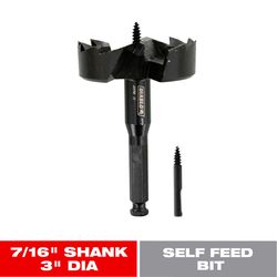 Diablo Speedemon 3 in. X 5-1/8 in. L Steel Self-Feed Bit Hex Shank 1 pk