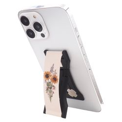 LoveHandle Pro Ivory Sunflower Bouquet Cell Phone Grip For All Mobile Devices