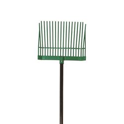UnionTools 64 in. 18 Tine Poly Rake Wood Handle