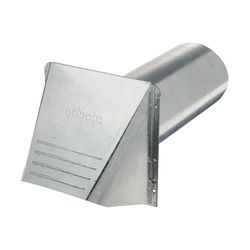 Deflect-O 14.375 in. L X 4 in. D Silver Aluminum Dryer Vent Kit