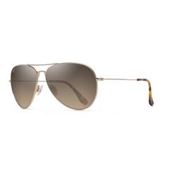 Maui Jim Mavericks Sunglasses Unisex Gold Frame HCL Bronze Lens Polarized