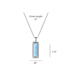 Montana Silversmiths Women's Larimar Peace & Serenity Blue/Silver Necklace